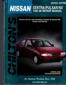 NISSAN SENTRA, PULSAR & NX 1982 thru 1996 CHILTON REPAIR MANUAL - Bild 1 von 10