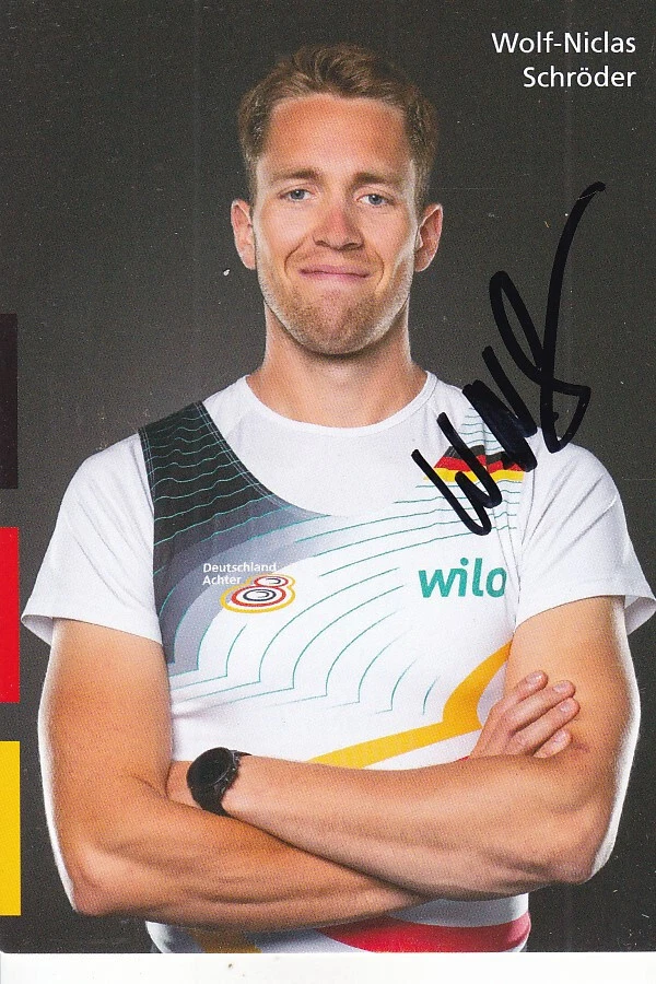 Wolf-Niclas SCHRÖDER - Deutschland, Silber EM 2024 Rudern, Original! - Bild 1 von 1