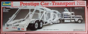 1/25 Scale Revell Prestige Car Transport Motor Carrier Peterbilt Model KIT NOS - Foto 1 di 4