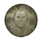 CHINA KWANGTUNG ONE YUAN 1929 SUN YAT-SEN COMMEMORATE OLD SILVER COIN D:39MM