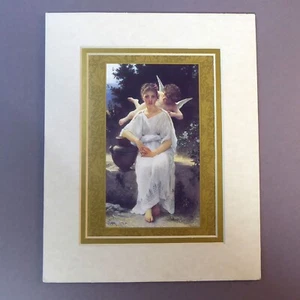 "Impresión artística doble mate William Adolphe Bouguereau Susurros de amor 8"" x 10""" - Imagen 1 de 7