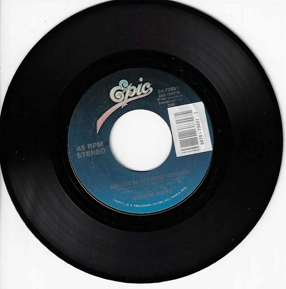 COLLIN RAYE ALL I CAN BE (IS A SWEET MEMORY)/GOOD FOR YOU 45RPM VINYL - Image 1 of 1