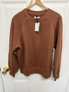 Sincerely Jules For Bandier The Juniper Brown Sweatshirt Size XXS Athletic NWT - Picture 1 of 5