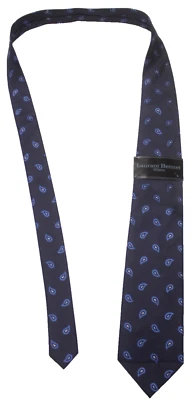 1286) NUEVA CORBATA HOMBRE LAURANT BENNET MILANO 100% POLIÉSTER HECHA EN CHINA Foto 1 de 2