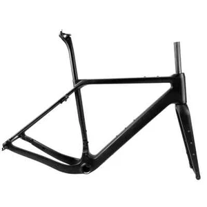Carbon Gravel bike Frame 700*50C Internal Cable Routing Road Bike Frameset - Picture 1 of 45