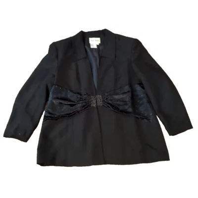 Blazer negro australiano vintage 20 brillantes caprichoso elegante lazo mago formal Foto 1 de 4