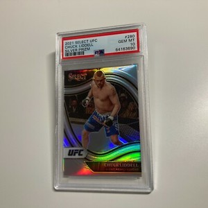Chuck Liddell 2021 Panini Select UFC Octagonside Silver Prizm #280 SSP PSA 10