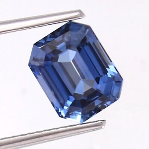 AAA 9x7 MM Natural Flawless Royal Blue Sapphire Loose Emerald Cut Gemstone - Picture 1 of 4