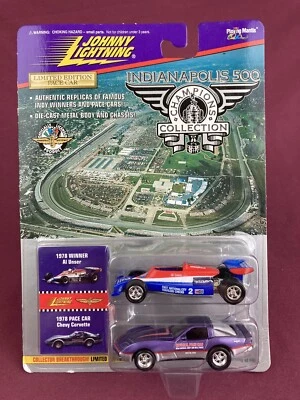 Johnny Lightning Indy 500 Winner 1978 Al Unser с Corvette Pur/Sil ограниченное издание новый в коробке - Изображение 1 из 4