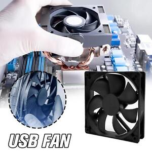 USB Fan For PC Computer Case Cooling Cooler Fan D7M5