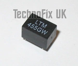 LTM455GW 9kHz de ancho 455kHz IF filtro cerámico sustituye a CFWM455G ALFYM455G 3+2 - Imagen 1 de 2