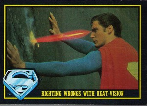 1983 Topps Superman III #69 Righting Wrongs With Heat-Vision