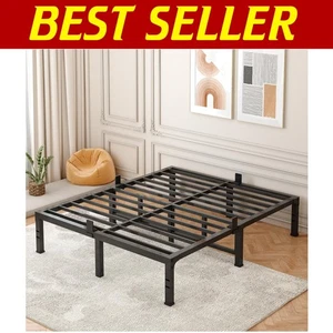 Heavy-Duty Full Size Metal Bed Frame with Under-Bed Storage - 3500 lbs Capacity - Picture 1 of 10