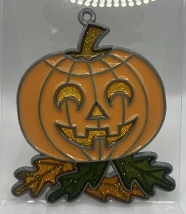 SONNENFÄNGER Halloween KÜRBIS HERBST Fensterdeko BUNTGLAS Vintage - Bild 1 von 4