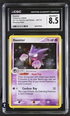 Pokemon Haunter EX Fire Red & Leaf Green 34/112 Reverse Holo CGC 8.5 - Image 1 of 2