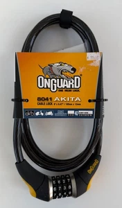 OnGuard Akita 8041 Cable Bicycle Lock 6' x 12mm Heavy Duty BRAND NEW Cycle ATV - Picture 1 of 3