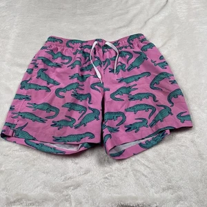 Chubbies Shorts Badehose Herren Medium rosa grün Alligator Stretch Taschen Schwimmen - Bild 1 von 10