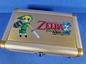 The Legend Of ZELDA Phantom Hourglass Official Nintendo DS Aluminium Gold Case - Picture 1 of 6