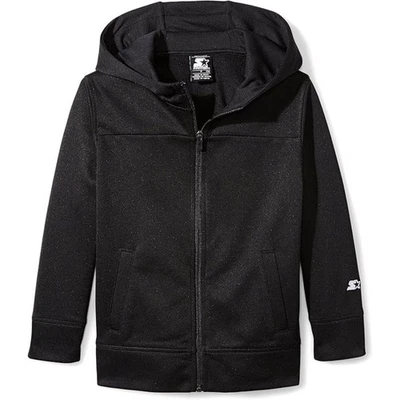 Sudadera negra polar con cremallera para niños de Starter XS (4/5) Foto 1 de 3