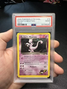 Pokémon Gym Challenge Holo #14 Rocket's Mewtwo 2000 PSA 2 - Imagen 1 de 2