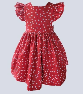 Vestido para niñas, vestido de cumpleaños, vestido escolar, vestido para niñas, vestido de fiesta para niñas, rojo D - Imagen 1 de 5
