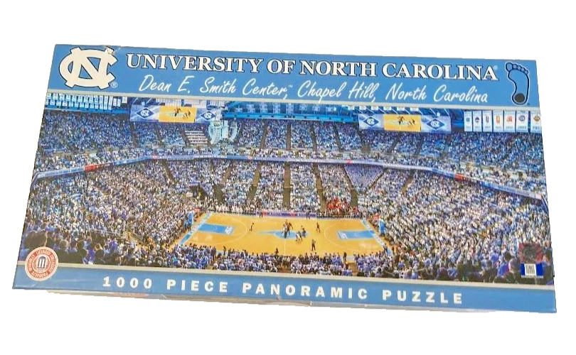 UNC Tar Heels - 1000 Piece Panoramic Jigsaw Puzzle Used As Is North Carolina NC - Image 1 of 1