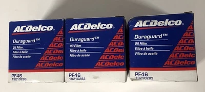Filtro de óleo do motor ACDelco PF46E 3 peças novo na caixa - Imagem 1 de 3