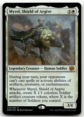 Myrel, Shield of Argive #18 (Foil) (NM) Brothers' War BRO Magic MTG - Image 1 of 2