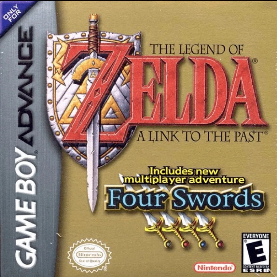 Legend of Zelda A Link to the Past, 4 Swords GBA Video Game Gameboy Advance 2002 - Image 1 of 1