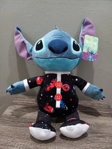DISNEY STITCH 11" PLUSH SPACE PAJAMAS BED TIME LILO & STITCH COLLECTIBLE TOY NEW - Picture 1 of 7