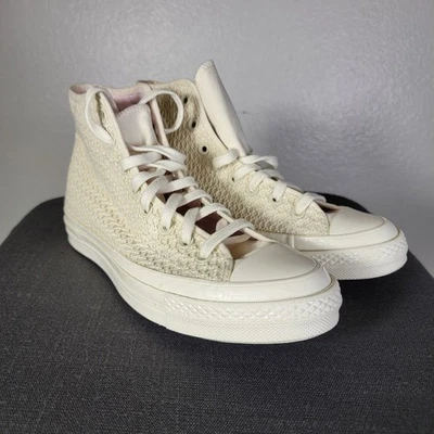 Converse Chuck 70 Crochet Canvas Hi Top Sneakers Men’s 8 Women’s 10  - Image 1 of 4