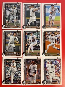 2025 Topps Baseball Detroit Tigers Team 18 Karten Set Serie 1 und 2 - Bild 1 von 2