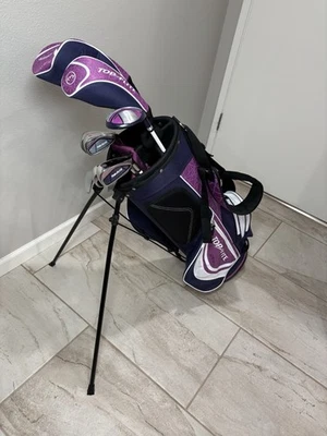 Top Flite  Womens 12pc RH Golf Club Set w/Clubs & Matching Stand Bag - Purple - Image 1 of 4