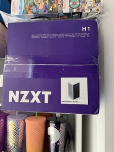 NZXT CS-H11BW-US Mini ITX Mini Tower Case with PSU H1 SFF- Black - Open Box - Picture 1 of 2