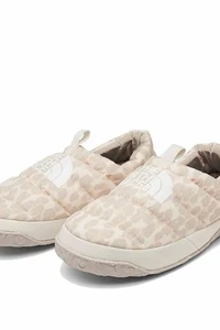 The North Face Women's Nuptse Mule Slipper NF0A5G2B- Silver Grey/Leopard Print 7 - Picture 1 of 11