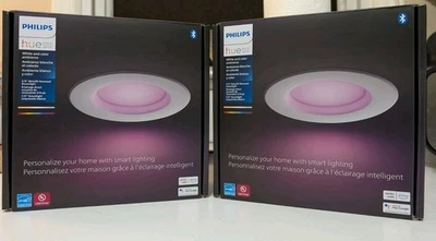 (2 PACK) Philips Hue 12W Recessed Downlights - 578450 - Brand New Free Shipping! - Image 1 of 3