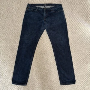 Mens Emporio Armani Jeans J06 Slim Fit Dark Blue Wash Zip Fly J06 W38 L32 - Picture 1 of 16