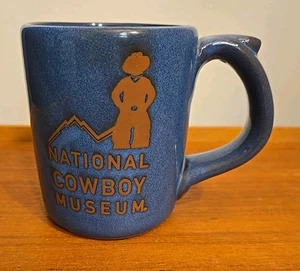 National Cowboy Museum Frankoma Tasse blau Keramik Rarität Design - Bild 1 von 6