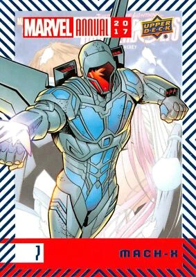 MACH-X / 2017 MARVEL ANNUAL (Upper Deck 2018) BLUE PARALLEL BASE Card #07 - Image 1 of 2