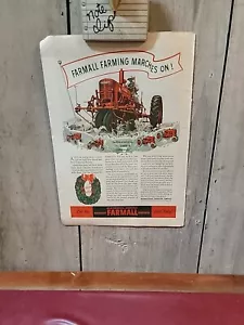 Farmall Traktoren Jahreszeiten Grüße - Weihnachten 1940 Werbung / 1124 - Bild 1 von 13