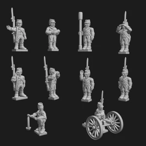 6mm/1:300th French FPW Artillery & Crew 1870-71 (Turner Miniatures) - Picture 1 of 1