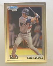 2010 1st Bowman Chrome Bryce Harper USA Baseball Card (RC) #BC8
