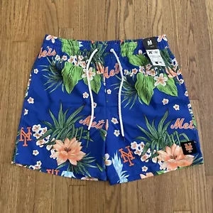 Pantalones cortos de natación playa New York Mets Hurley '47 bola de cañón Paradise talla 17"" talla mediana - Imagen 1 de 10