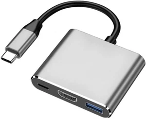 USB C Hub, Type C to HDMI Multiport Adapter, 3IN1 C Hub with USB C PD Chargin... - Picture 1 of 12