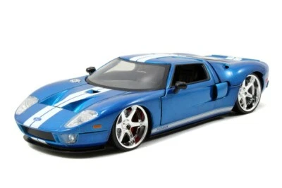 JADA FAST & FURIOUS 7 DOM'S FORD GT 40 BLUE 1:24 DIECAST MODEL CAR NEW NO BOX   - Image 1 of 2
