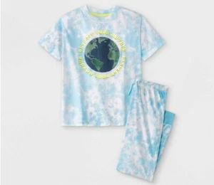 Boys' 2pc Tie-Dye Mother Earth Pajama Set - art class™ Blue - Picture 1 of 3