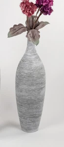 Edle Vase Bodenvase 80 cm Aluminium Amphore beige  Dekovase Neu - Bild 1 von 2