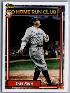 2020 Topps Throwback Thursday TBT #150 Babe Ruth New York Yankees