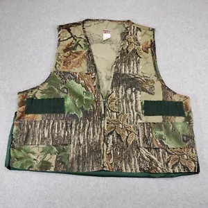 Sports Afield Hunting Vest Mens 2XL Vintage RealTree Camo Zip-up Padding Pouch - Picture 1 of 7