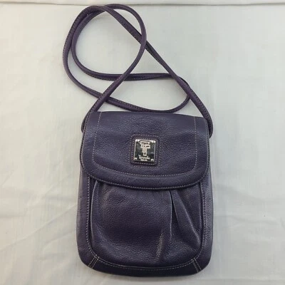 Bolso Bandolera Tignanello Púrpura Cuero Guijarro  Foto 1 de 4